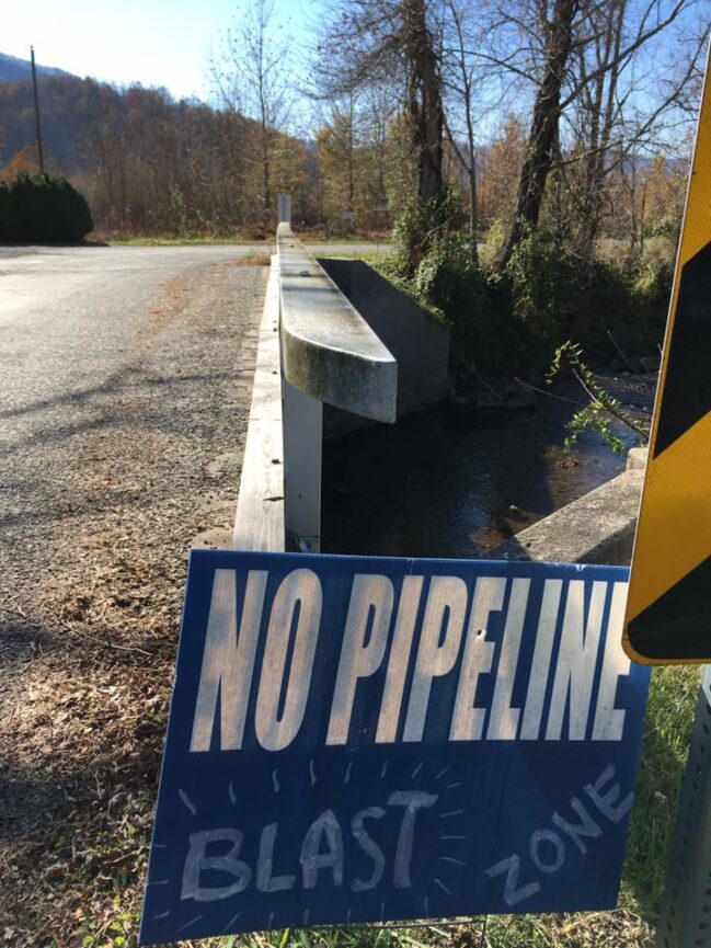 Atlantic Coast Pipeline route (Photo: Friends of Nelson County, VA)