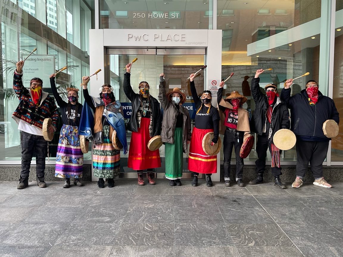 Stop TMX protest, March 2021 (Photo: Braided Warriors)