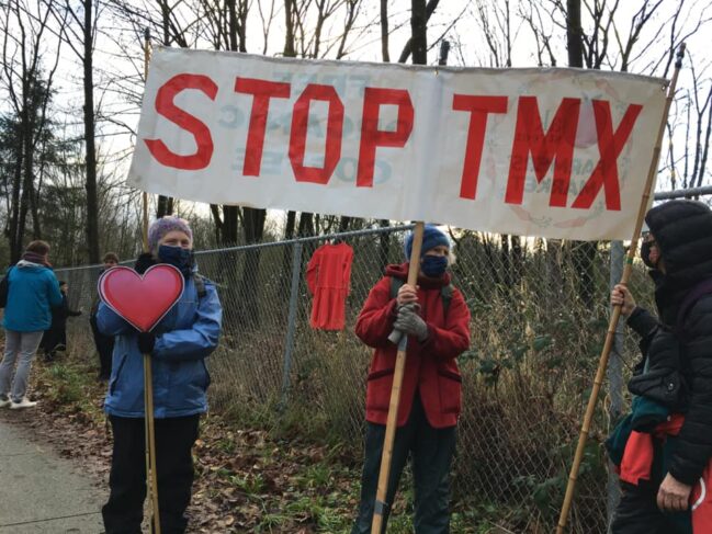 (Photo: Protect the Planet-Stop TMX, January 2021)